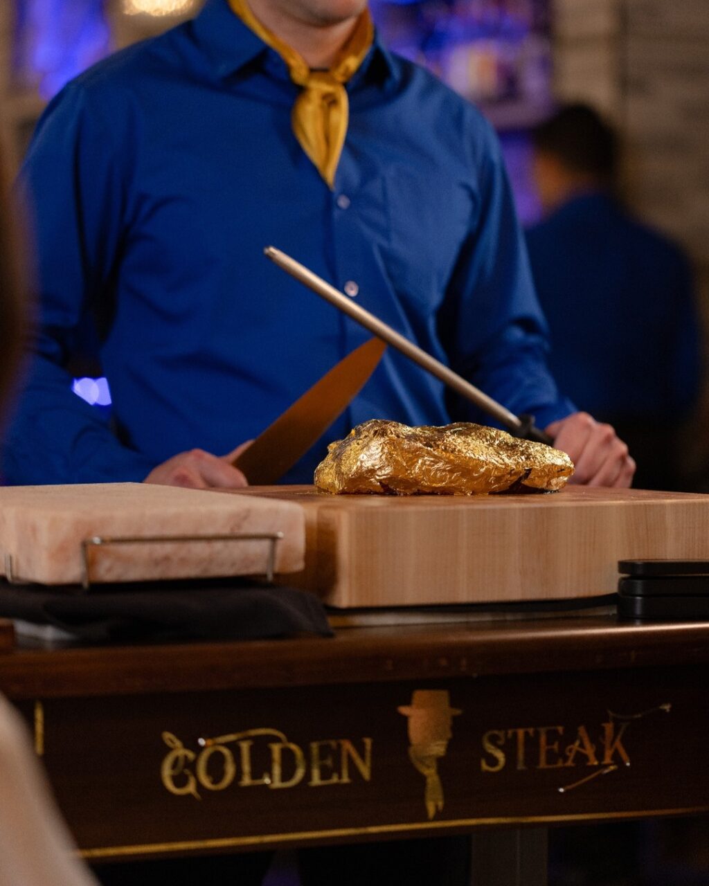 The Golden Steak® rests on a Himalayan Salt block, which adds an extra sizzling, salty flavor to the meat, retains the temperature while the meat is being served, and is rich in a variety of nutrients and minerals.

Try now at Galpão Gaucho.

Cupertino, CA
Irvine, CA
Napa, CA
Roseville, CA
San Diego, CA
Walnut Creek, CA
Las Vegas, NV
Charleston, SC