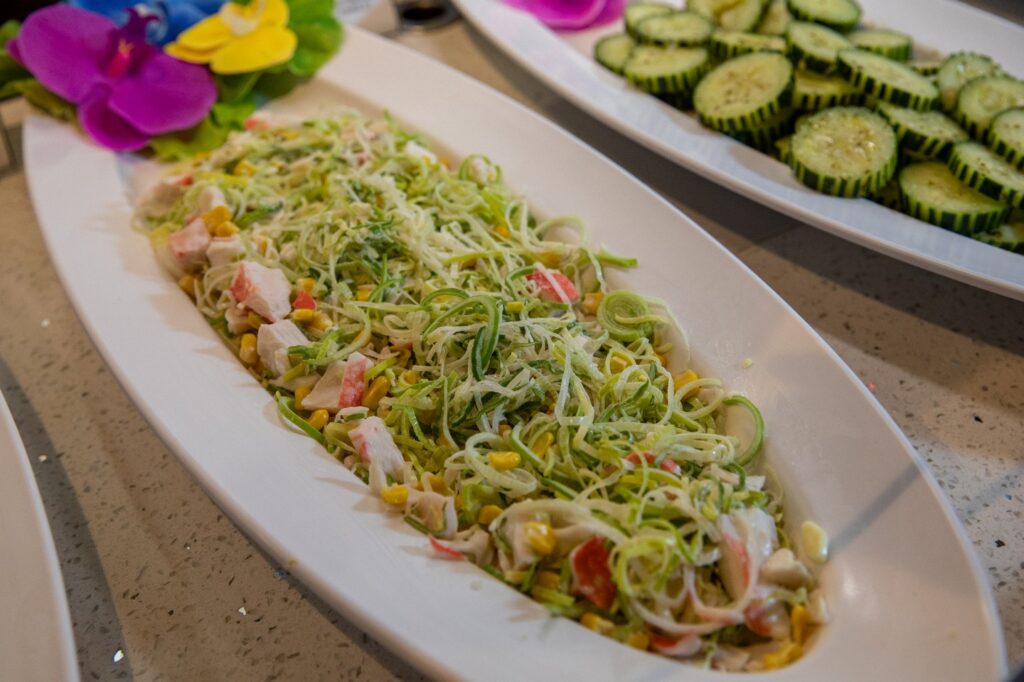 Enjoy our unlimited two-course menu that starts with a gourmet salad bar with over 40 items to choose from, plus our 18 unlimited selections from the grill.

For a lighter choice, you can choose to stay on the first course for the whole meal and enjoy unlimited trips to our gourmet salad bar; which features cured meats, smoked salmon, candied bacon, local and imported cheeses, gourmet salads, and fresh vegetables.

This option includes the cheese bread appetizer and side dishes on our menu.

Book your table now!