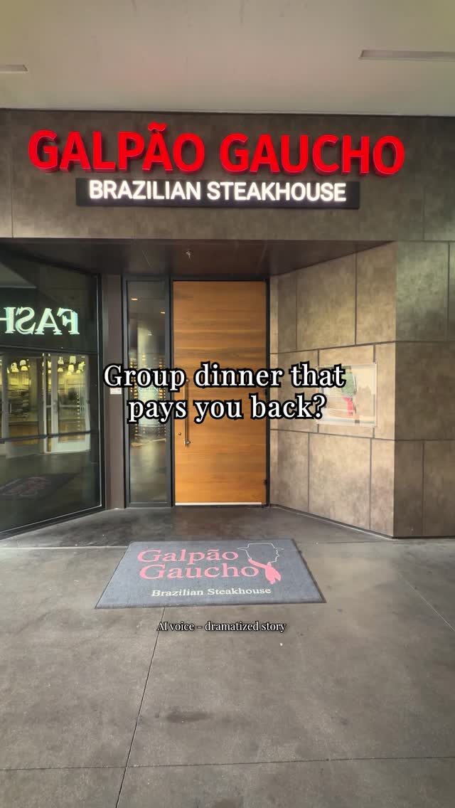 In 2026, Galpão Gaucho Brazilian Steakhouse is celebrating 10 years of growth from opening their doors in Napa Valley, CA back in 2016 with a special offer focused on group dining.

Book a group dining event in 2026 and receive a $100 thank-you ($50 gift card + $50 Galpão Gaucho dining card) and *$25 Galpão Gaucho dining card for each guest!

*Restrictions apply. See terms and conditions for details.

Narration generated with an AI voice actor. Story is a dramatization for illustration—real menu, fictional diner.

Which location are you heading to?
Cupertino, CA
Irvine, CA
Napa, CA
Roseville, CA
San Diego, CA
Walnut Creek, CA
Las Vegas, NV
Charleston, SC