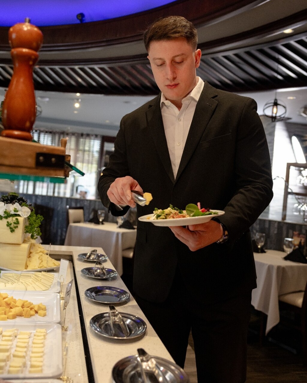 Enjoy our unlimited two course menu that starts with a gourmet salad bar with over 40 items to choose from, plus our 18 unlimited selections from the grill.

For a lighter choice, you can choose to stay on the first course for the whole meal and enjoy unlimited trips to our gourmet salad bar; which features cured meats, smoked salmon, candied bacon, local and imported cheeses, gourmet salads, and fresh vegetables.

This option includes the cheese bread appetizer and side dishes on our menu.

Which location are you heading to? 
Cupertino, CA
Irvine, CA
Napa, CA
Roseville, CA
San Diego, CA
Walnut Creek, CA
Las Vegas, NV
Charleston, SC
