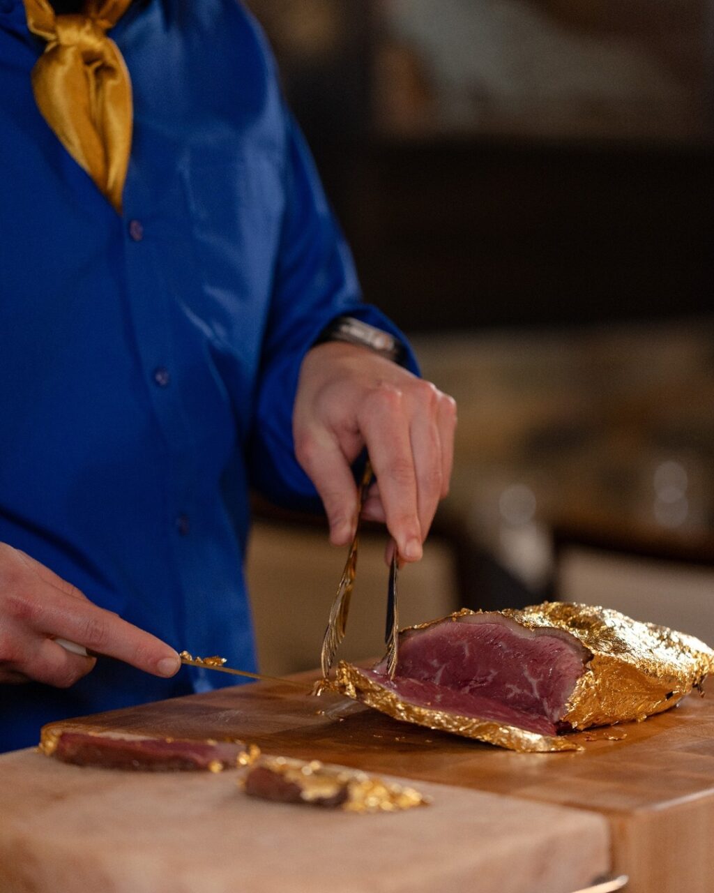 The Golden Steak® rests on a Himalayan Salt block, which adds an extra sizzling, salty flavor to the meat, retains the temperature while the meat is being served, and is rich in a variety of nutrients and minerals.

Try now at Galpão Gaucho.

Cupertino, CA
Irvine, CA
Napa, CA
Roseville, CA
San Diego, CA
Walnut Creek, CA
Las Vegas, NV
Charleston, SC
