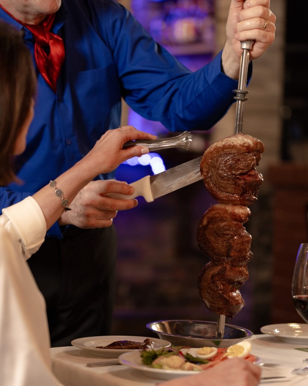 Serving and preserving the Gaucho’s culture and the authentic dining tradition of the Brazilian cowboy of grilled meats and fresh salads.

With 18 unlimited selections from the grill, ranging from beef, pork, chicken, lamb, and fish, including the new 24-karat Golden Steak®, there is something for everyone to enjoy.

Which location are you heading to? 
Cupertino, CA
Irvine, CA
Napa, CA
Roseville, CA
San Diego, CA
Walnut Creek, CA
Las Vegas, NV
Charleston, SC