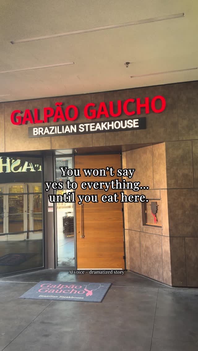 Flavor, fun, and friends! Everything’s on the menu at Galpão Gaucho.

Who would you bring to toast, taste, and laugh with tonight? ✨🍷❤️

Book your group table now.

Narration generated with an AI voice actor. Story is a dramatization for illustration—real menu, fictional diner.

Which location are you heading to?
Cupertino, CA
Irvine, CA
Napa, CA
Roseville, CA
San Diego, CA
Walnut Creek, CA
Las Vegas, NV
Charleston, SC
