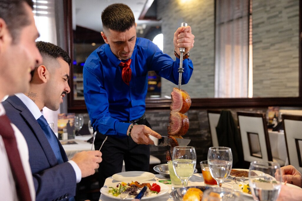 The kind of dinner that turns into a whole experience. ✨

From nonstop tableside cuts to handcrafted cocktails and an elegant atmosphere, every visit to Galpão Gaucho Brazilian Steakhouse is made to impress.

Book your group table now.

Which location are you heading to? 
Cupertino, CA
Irvine, CA
Napa, CA
Roseville, CA
San Diego, CA
Walnut Creek, CA
Las Vegas, NV
Charleston, SC